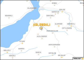 map of Kalabaklı