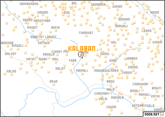 map of Kāla Ban