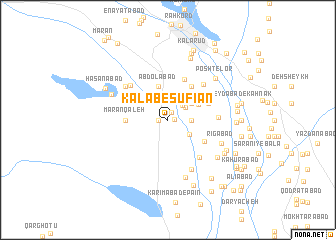 map of Kalāb-e Şūfīān