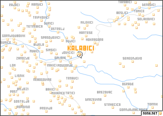 map of Kalabići