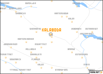 map of Kålaboda