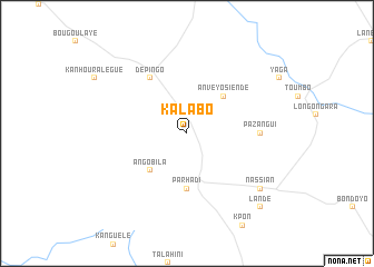 map of Kalabo