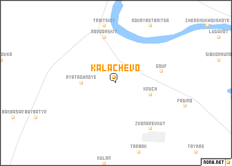 map of Kalachëvo