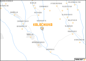 map of Kalachivka