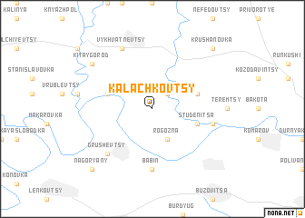 map of Kalachkovtsy