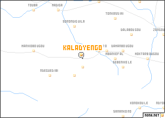 map of Kaladyengo