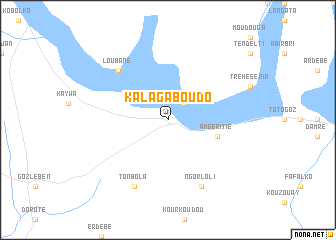 map of Kalaga Boudo