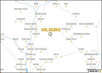 map of Kalagaré