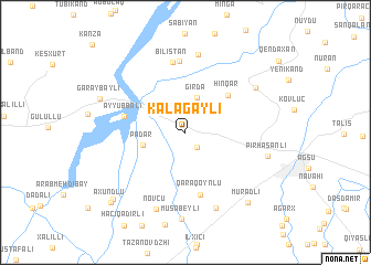 map of Kalağaylı