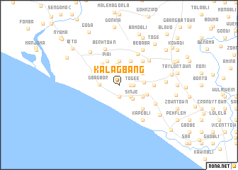 map of Kalagbang