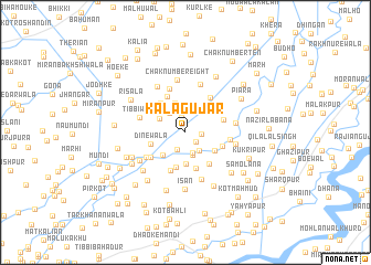 map of Kala Gūjar