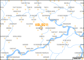 map of Kalāgyi