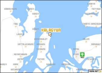 map of Kalagyun