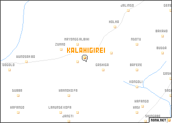 map of Kalahi Girei