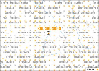 map of Kalahugama