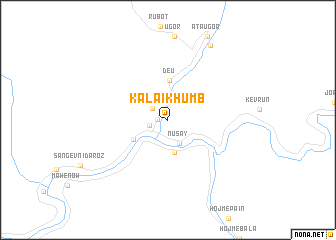 map of KalʼaiKhumb