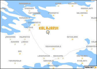 map of Kalajärvi