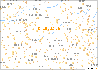 map of Kalajdžije