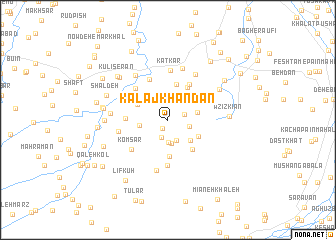 map of Kalāj Khandān