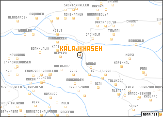 map of Kalāj Khāseh