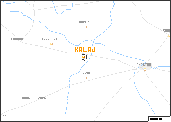 map of Kālaj