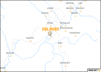 map of Kalakan