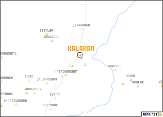 map of Kalakān