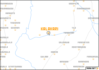 map of Kalakari