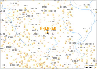 map of Kalaker