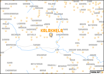 map of Kāla Khela