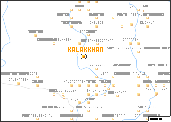 map of Kalak Khān