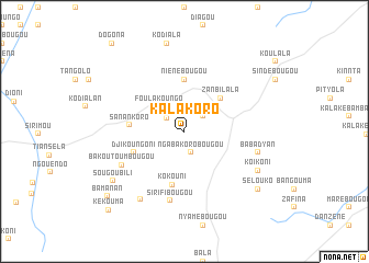 map of Kalakoro