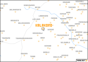 map of Kalakoro