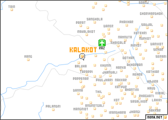 map of Kāla Kot