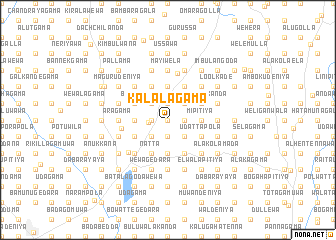 map of Kalalagama