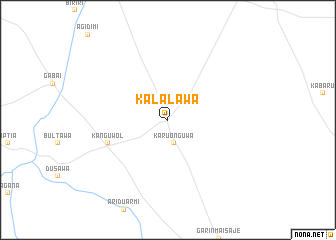 map of Kalalawa