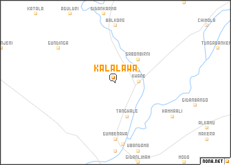 map of Kalalawa