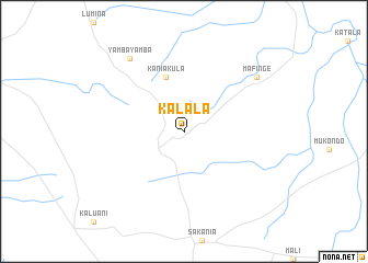 map of Kalala