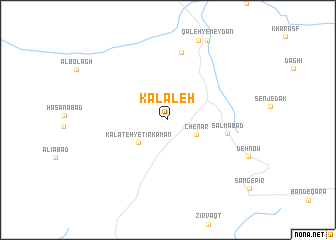 map of Kalāleh