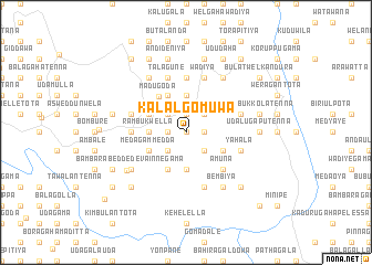 map of Kalalgomuwa