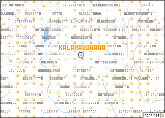 map of Kalamaduwawa