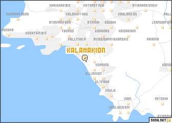 map of Kalamákion