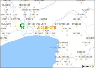 map of Kalamáta