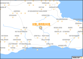 map of Kalamávka