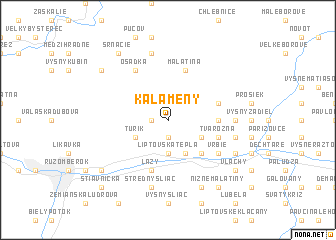 map of Kalameny