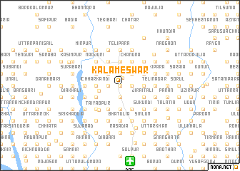 map of Kalameswar