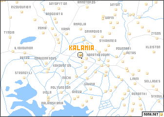 map of Kalamiá