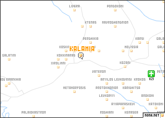 map of Kalamiá