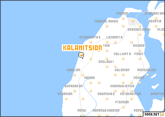 map of Kalamítsion