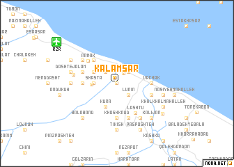 map of Kalām Sar